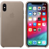 Apple Leder-Case Taupe für das iPhone Xs