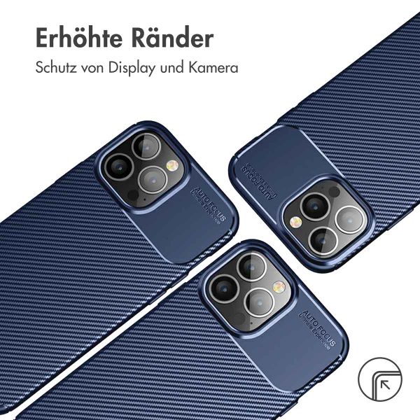 imoshion Carbon-Hülle für das Apple iPhone 13 Pro Max - Blau