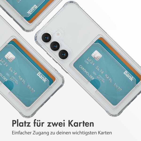 imoshion Soft Case Back Cover mit Kartenhalter Samsung Galaxy S25 FE - Transparent