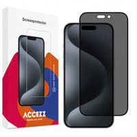 Accezz Privacy Displayschutz aus gehärtetem Glas Apple iPhone 15 Pro Max