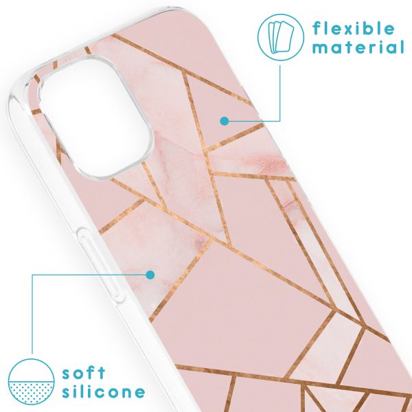 imoshion Design Hülle für das iPhone 13 - Pink Graphic