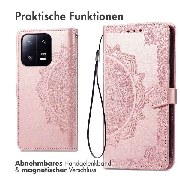 imoshion Mandala Klapphülle Xiaomi 13 Pro - Rosé gold