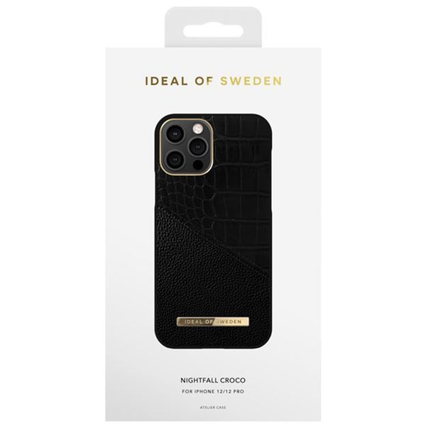 iDeal of Sweden Atelier Backcover für das Apple iPhone 12 (Pro) - Nightfall Croco