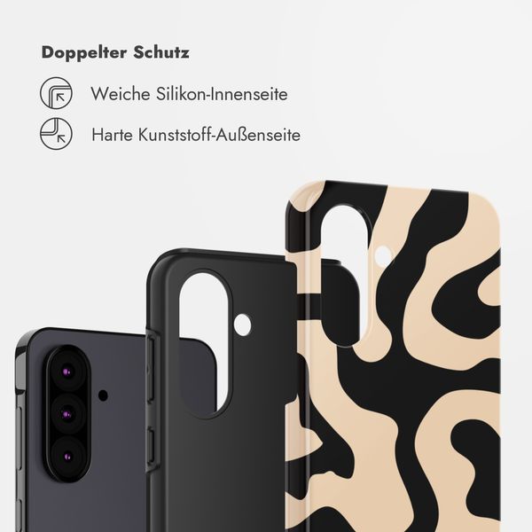 Selencia Vivid Back Cover Samsung Galaxy A36 / A56 - Art Wave Black
