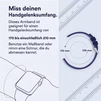 imoshion Magnetisches Milanaise Armband -   Universelle 22 mm Anschluss - Größe M - Violett