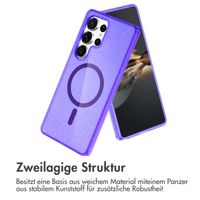 imoshion Sparkle Back Cover mit MagSafe für das Samsung Galaxy S24 Ultra - Glitzer Violett
