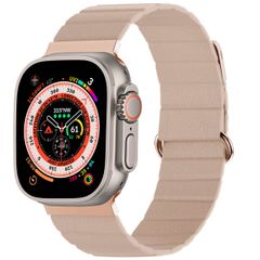imoshion Magnetlederarmband für Apple Watch Series 1 - 11 / SE / Ultra (44/45/46/49 mm) - Beige