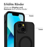 Accezz Rugged Frosted Back Cover mit MagSafe Apple iPhone 13 - Schwarz