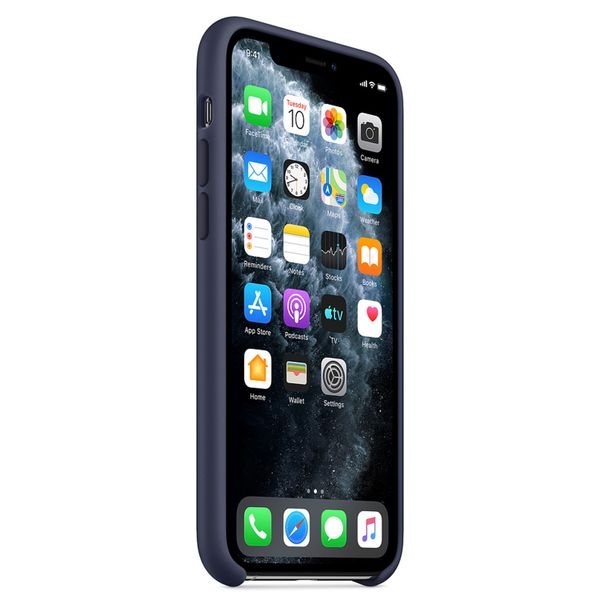 Apple Silikon-Case Midnight Blue für das Apple iPhone 11 Pro