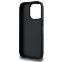 Guess 4G Metal Logo Back Cover für das iPhone 16 Pro - Schwarz