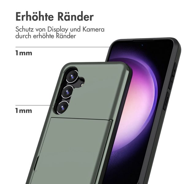 imoshion Backcover mit Kartenfach Samsung Galaxy S24 - Dunkelgrün