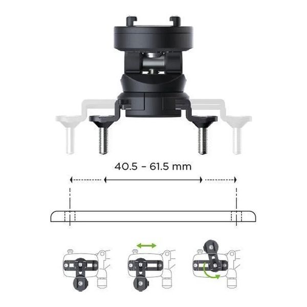 SP Connect Brake Mount SPC+ Handyhalterung für Scooter / Motorrad - Bremsflüssigkeitsbehälter - Schwarz