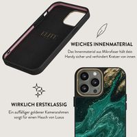 Burga Elite Gold Backcover für das iPhone 15 Pro - Emerald Pool