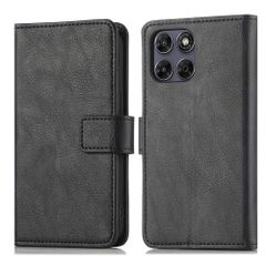 imoshion Luxuriöse Klapphülle Motorola Moto G77 - Schwarz