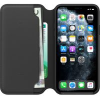 Apple Leather Folio Klapphülle Schwarz für das Apple iPhone 11 Pro Max
