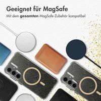 imoshion Klare Glitter Backcover mit MagSafe Samsung Galaxy S24 - Gold