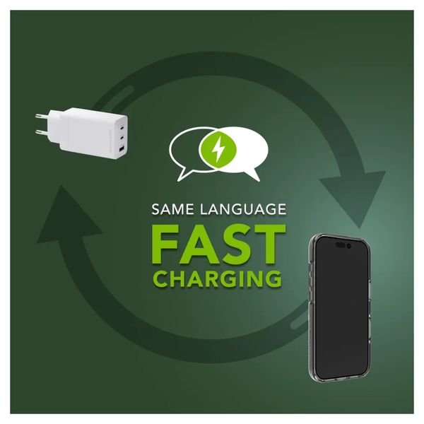 dbramante1928 Re-charge Ladegerät 2x USB-C 65 W und USB-A 18 W - Weiß