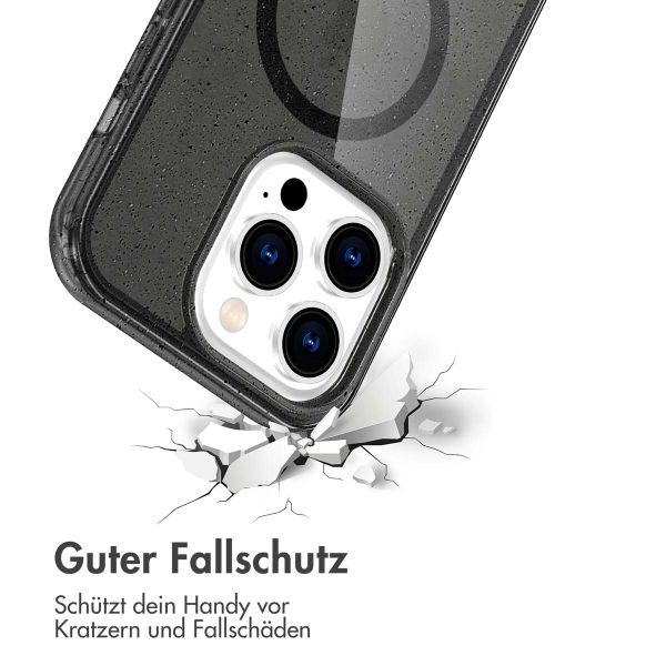 imoshion Sparkle Back Cover mit MagSafe für das Apple iPhone 13 Pro - Glitzer Schwarz