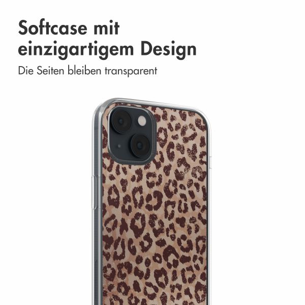 imoshion  Design Hülle für das iPhone 14 - Leopard Mood