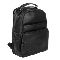 The Chesterfield Brand Austin Laptop Rucksack 14 Zoll - Echtes Leder - Schwarz