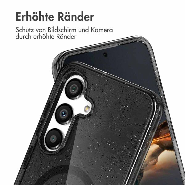 imoshion Sparkle Back Cover mit MagSafe Samsung Galaxy S25 Plus - Schwarz