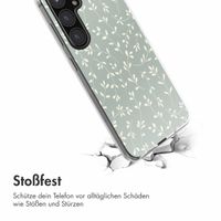 imoshion Design Hülle Samsung Galaxy S24 FE - Smoke Green Flowers