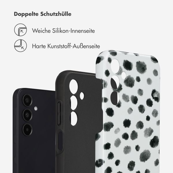 Selencia Vivid Tough Back Cover für das Samsung Galaxy A15 (5G/4G)  - Trendy Leopard