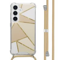 imoshion Design Hülle mit Band Samsung Galaxy S25 - Beige Graphic
