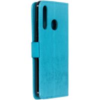 Kleeblumen Klapphülle Türkis Klapphülle Huawei P Smart Plus (2019)