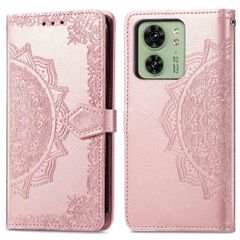 imoshion Mandala Klapphülle für das Motorolo Edge 40 - Rose Gold