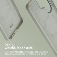 Accezz MagSafe Leather Backcover Samsung Galaxy S26 Ultra - Light Grey