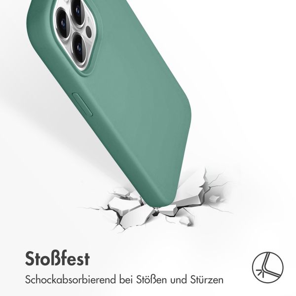 Accezz Liquid Silikoncase Apple iPhone 13 Pro - Dunkelgrün