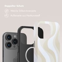 Selencia Vivid Rückabdeckung mit MagSafe Apple iPhone 15 Pro - Desert Waves Beige