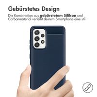 imoshion Brushed Back Cover für das Samsung Galaxy A52(s) (5G/4G) - Dunkelblau