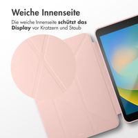 imoshion Origami Klapphülle iPad 9 (2021) 10.2 Zoll / iPad 8 (2020) 10.2 Zoll / iPad 7 (2019) 10.2 Zoll - Rosa