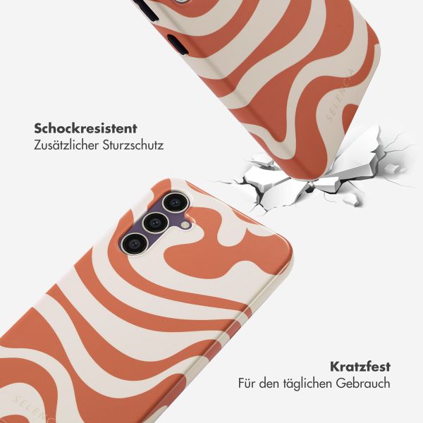 Selencia Vivid Back Cover Samsung Galaxy S23 FE - Dream Swirl Orange