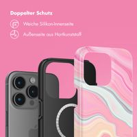 Selencia Vivid Tough Back Cover mit MagSafe für das iPhone 15 Pro Max - Pastel Lipstick Marble