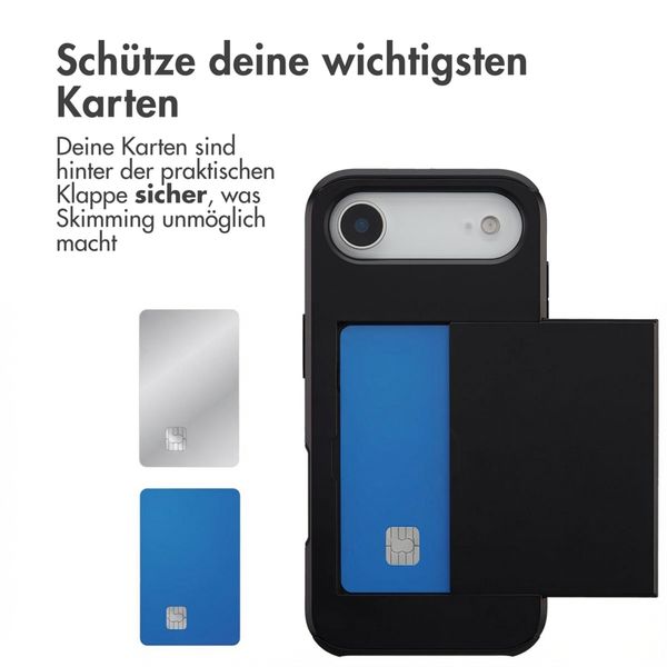 imoshion Backcover mit Kartenfach Apple iPhone Air - Schwarz