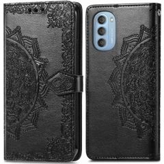 imoshion Mandala Klapphülle Motorola Moto G51 - Schwarz