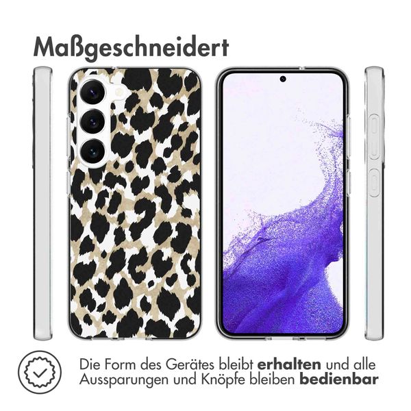 imoshion Design Hülle für das Samsung Galaxy S23 - Leopard / Schwarz