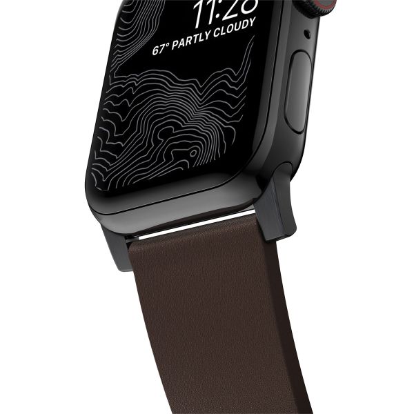 Nomad Active Pro Band für die Apple Watch Series 1 bis 10 / SE / Ultra (2) (44/45/46/49 mm) - Braun/Schwarz