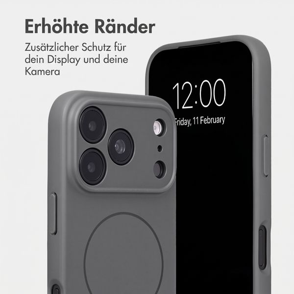 Accezz Grip Backcover mit MagSafe Apple iPhone 18 Pro / 17 Pro - Grau