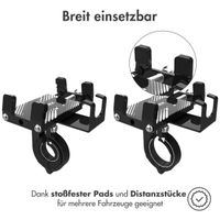 Accezz Handyhalterung für das Fahrrad für das iPhone 14 - Verstellbar - Universell - Aluminium - Schwarz