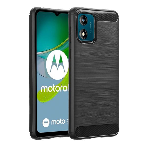 imoshion Brushed Back Cover für das Motorola Moto E13 - Schwarz