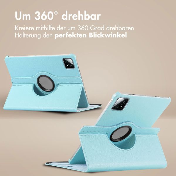 imoshion 360° drehbare Klapphülle Xiaomi Pad 6S Pro 12.4 - Hellblau