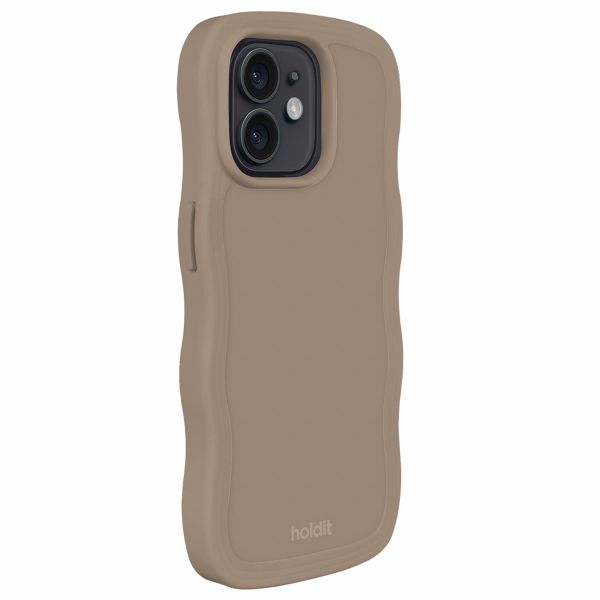Holdit Wavy Case Apple iPhone 12 (Pro) - Mocha Brown