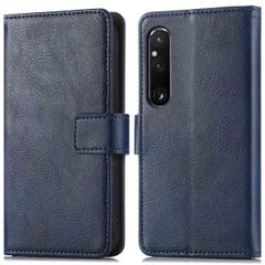 imoshion Luxuriöse Klapphülle Sony Xperia 1 V - Dunkelblau