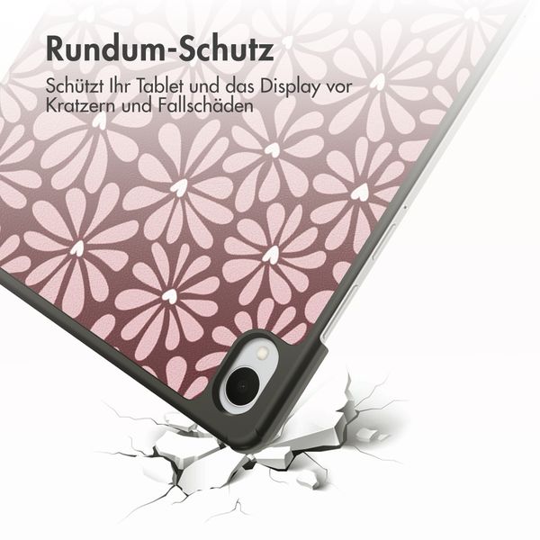 imoshion Design Trifold Klaphülle Samsung Galaxy Tab S11 - Bloom Love Blush