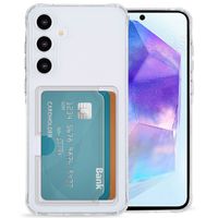 imoshion Soft Case Back Cover mit Kartenhalter für das Samsung Galaxy A55 - Transparent