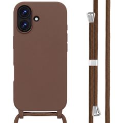 imoshion SilikonHülle mit Band Apple iPhone 17 - Braun